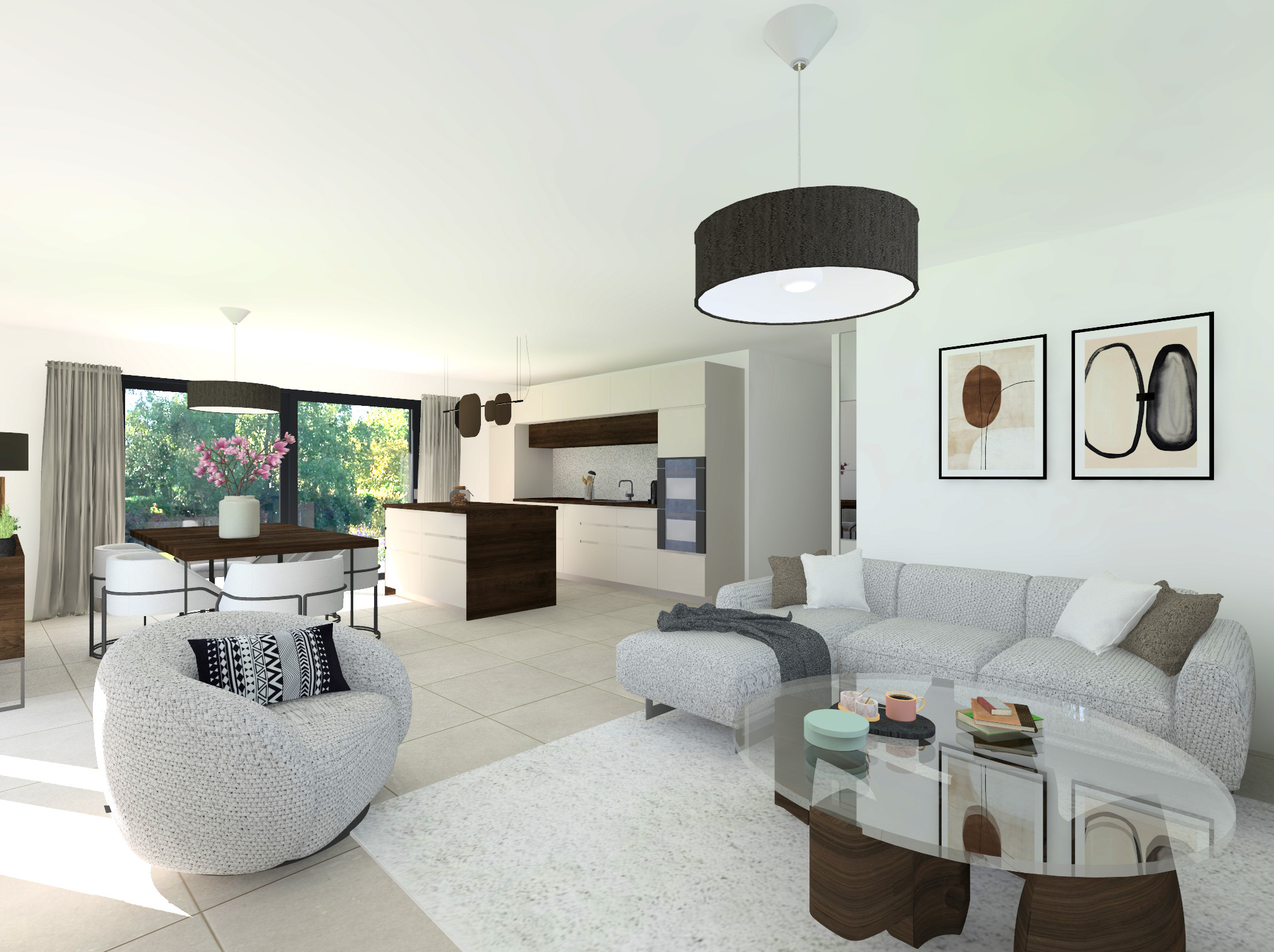 Villa de 100m2 sur 520m2 au calme à Cornas